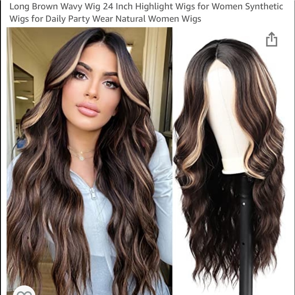 Baruisi long curly wig